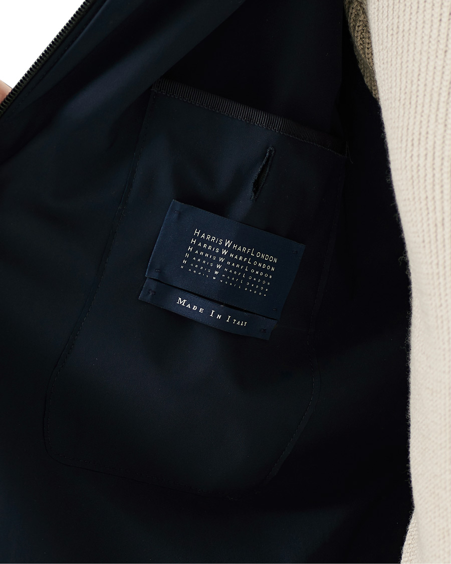 Herr | Jackor | Harris Wharf London | Light Technic Hooded Jacket Dark Blue