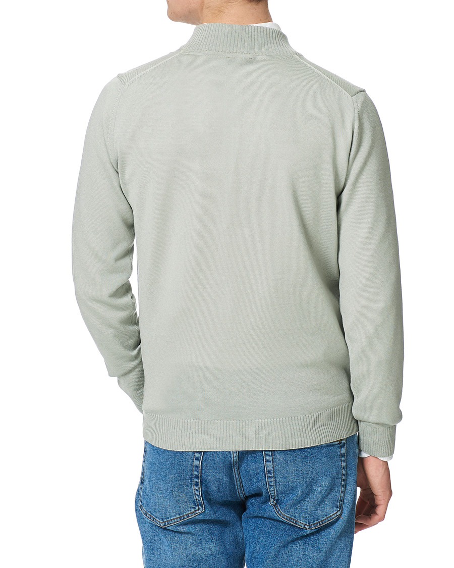 Herr | Tröjor | Stenströms | Merino Half Zip Pistachio