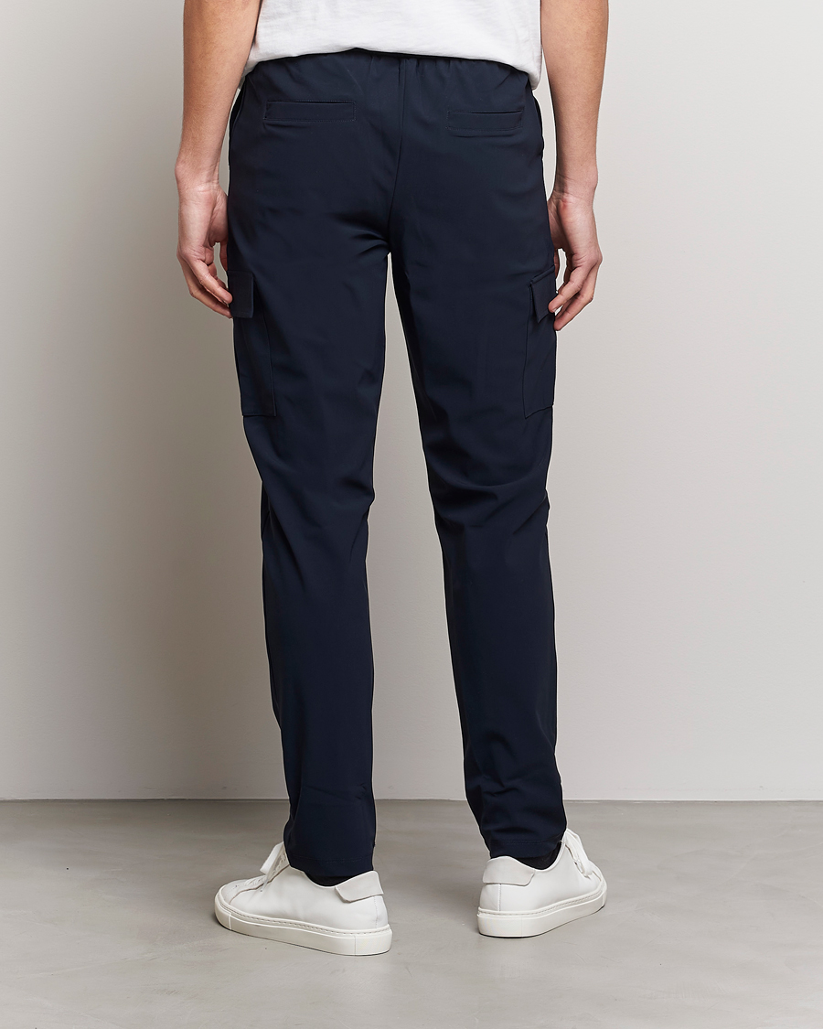 Herr | Byxor | Stenströms | Active Jersey Leisure Cargo Pants Navy