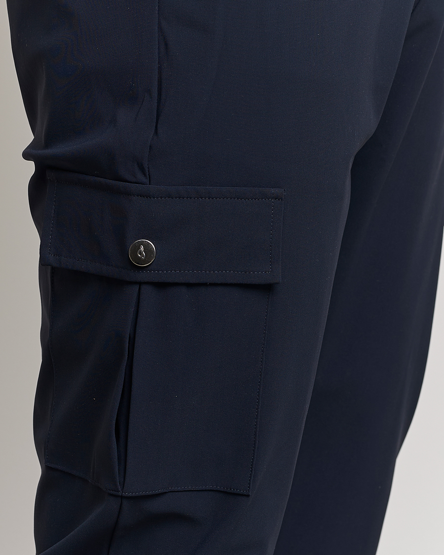 Herr | Byxor | Stenströms | Active Jersey Leisure Cargo Pants Navy