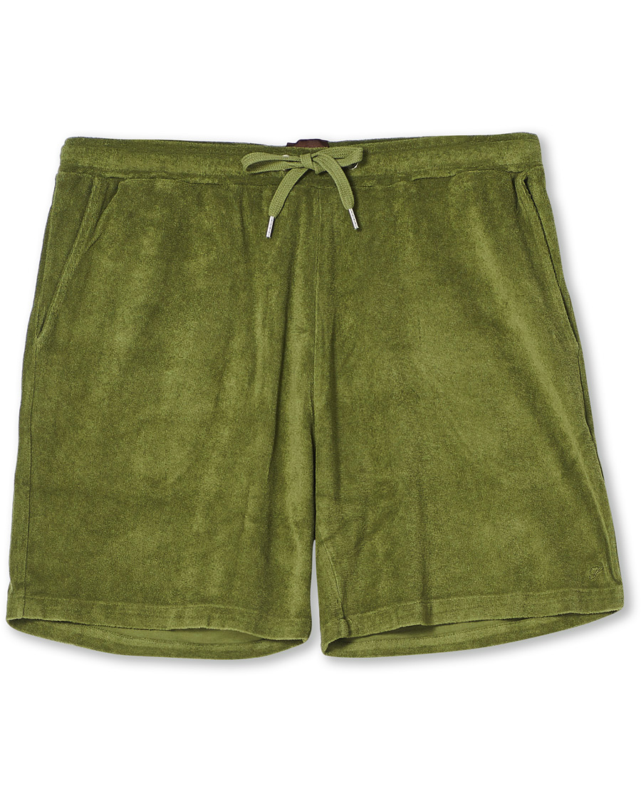 Herr | Shorts | Stenströms | Towelling Cotton Shorts Green