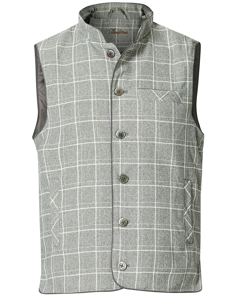Herr | Jackor | Stenströms | Quilted Light Padded Vest Grey