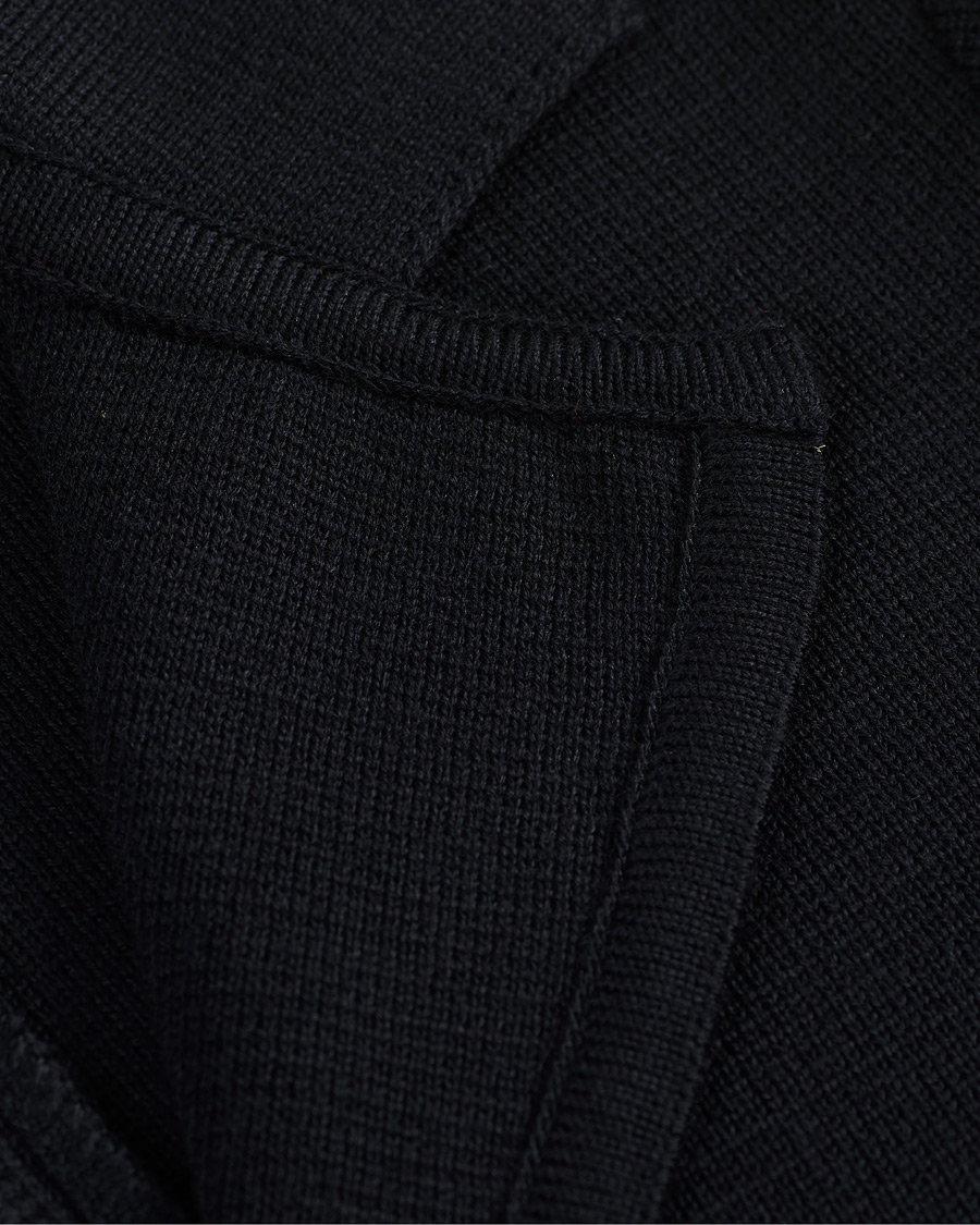 Herr | Kavajer | Stenströms | Milano Knitted Merino Blazer Navy