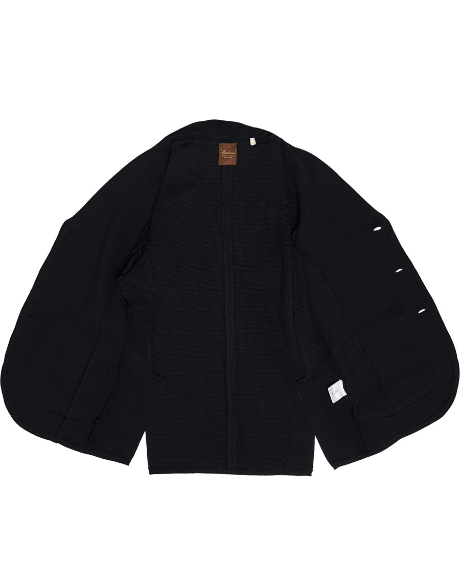 Herr | Kavajer | Stenströms | Milano Knitted Merino Blazer Navy