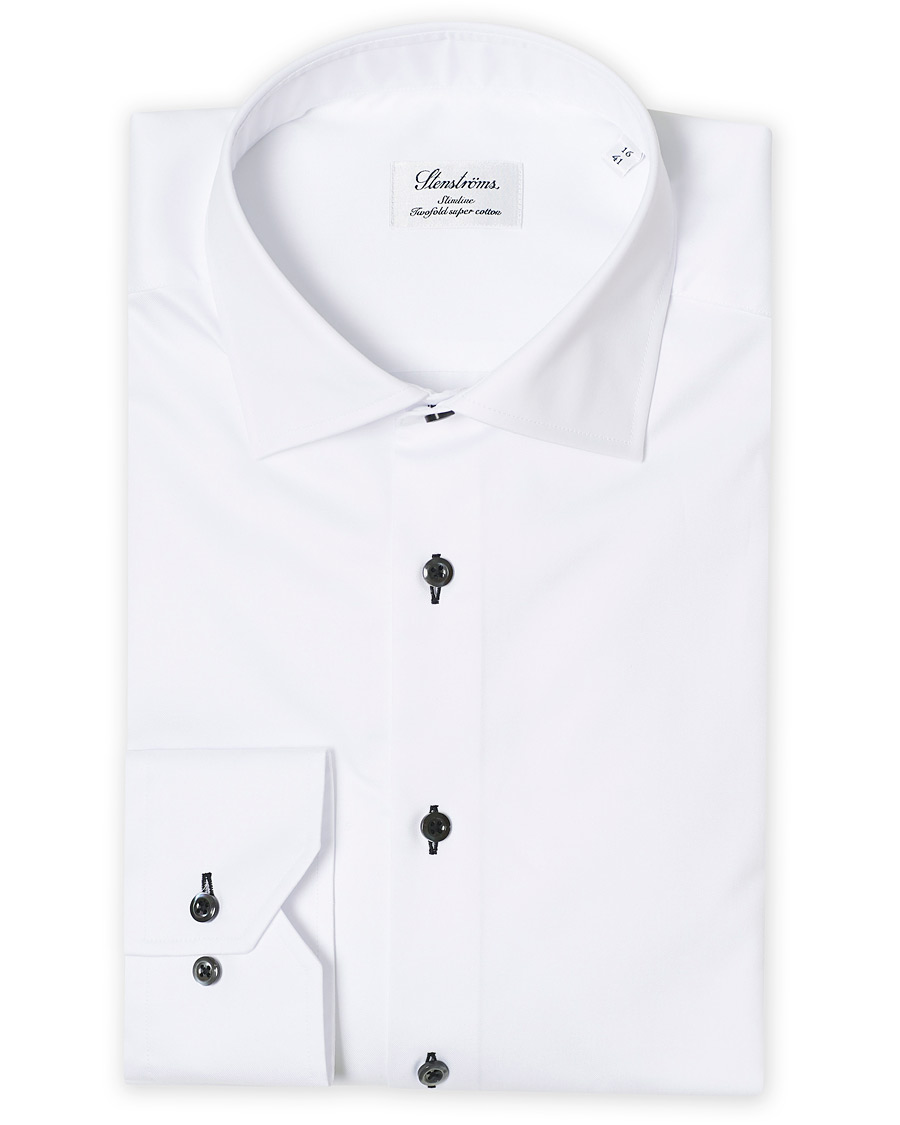 Herr | Skjortor | Stenströms | Slimline Cut Away Shirt White