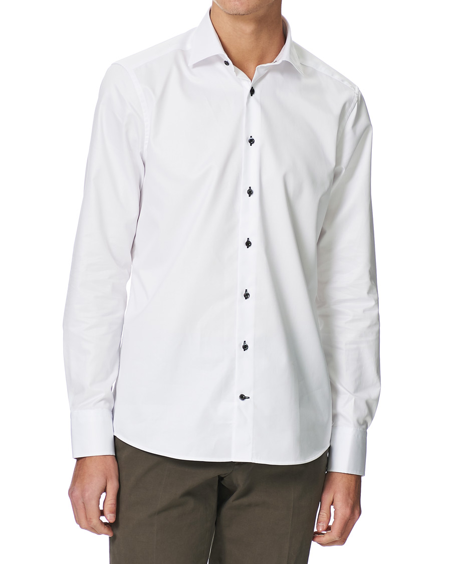 Herr | Skjortor | Stenströms | Slimline Cut Away Shirt White