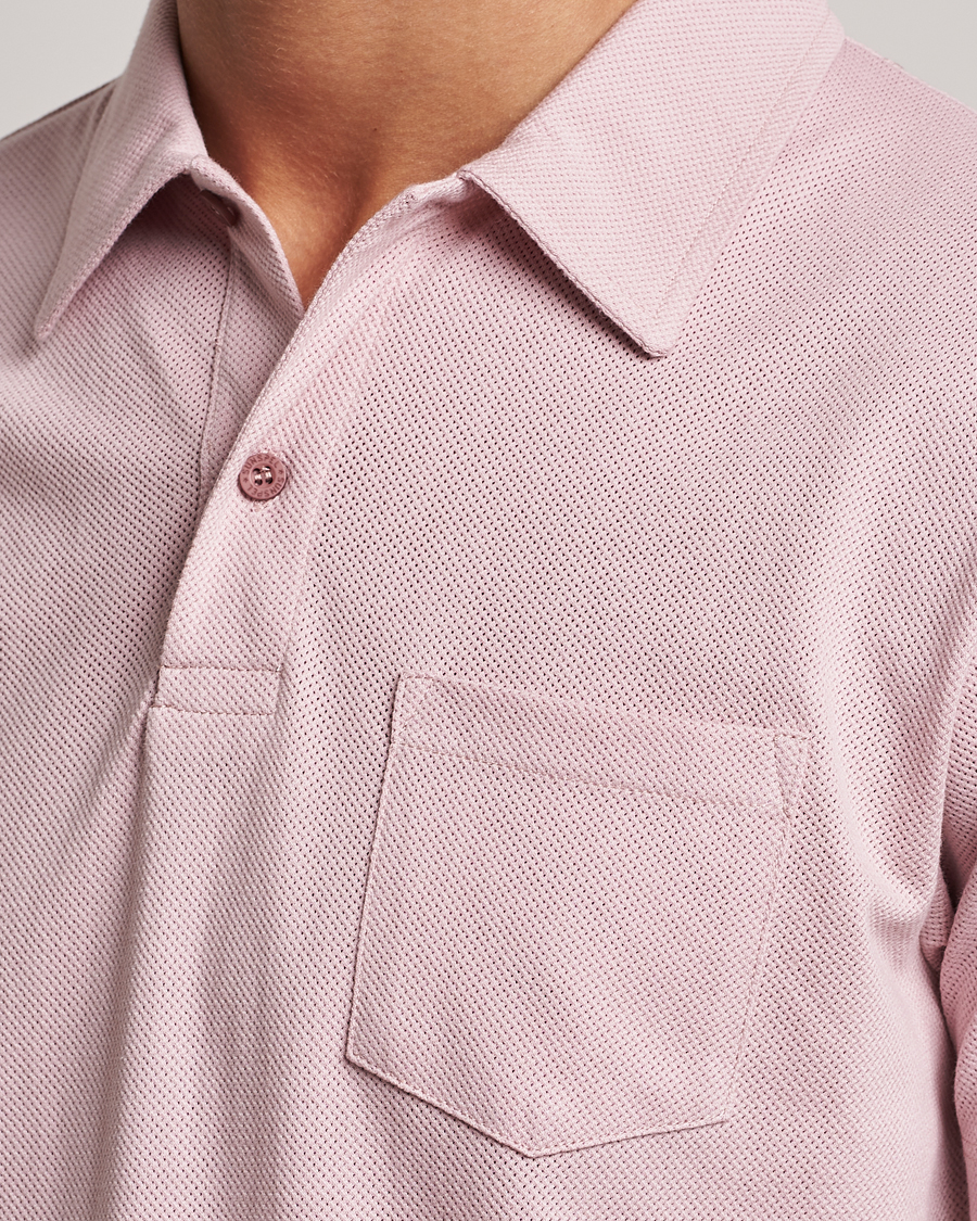 Herr | Pikéer | Sunspel | Riviera Polo Shirt Shell Pink