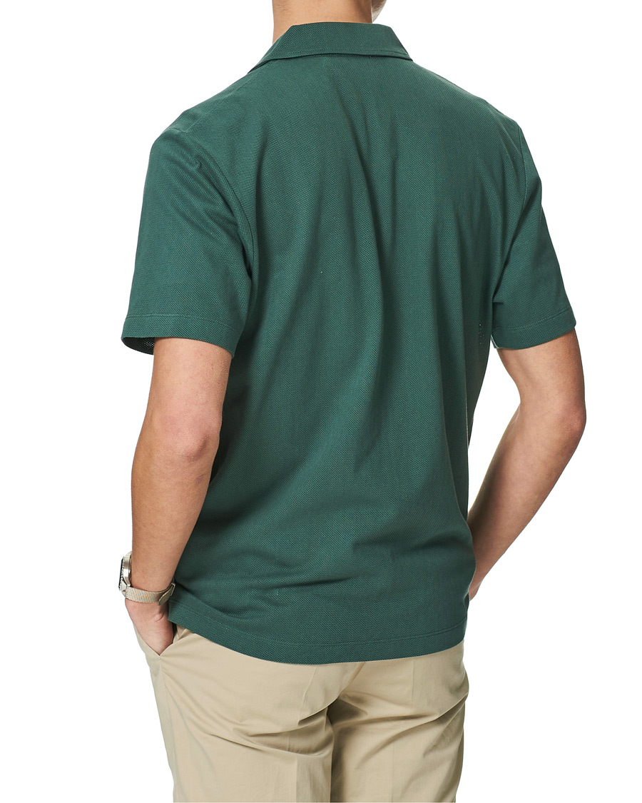 Herr | Pikéer | Sunspel | Riviera Resort Shirt Deep Green