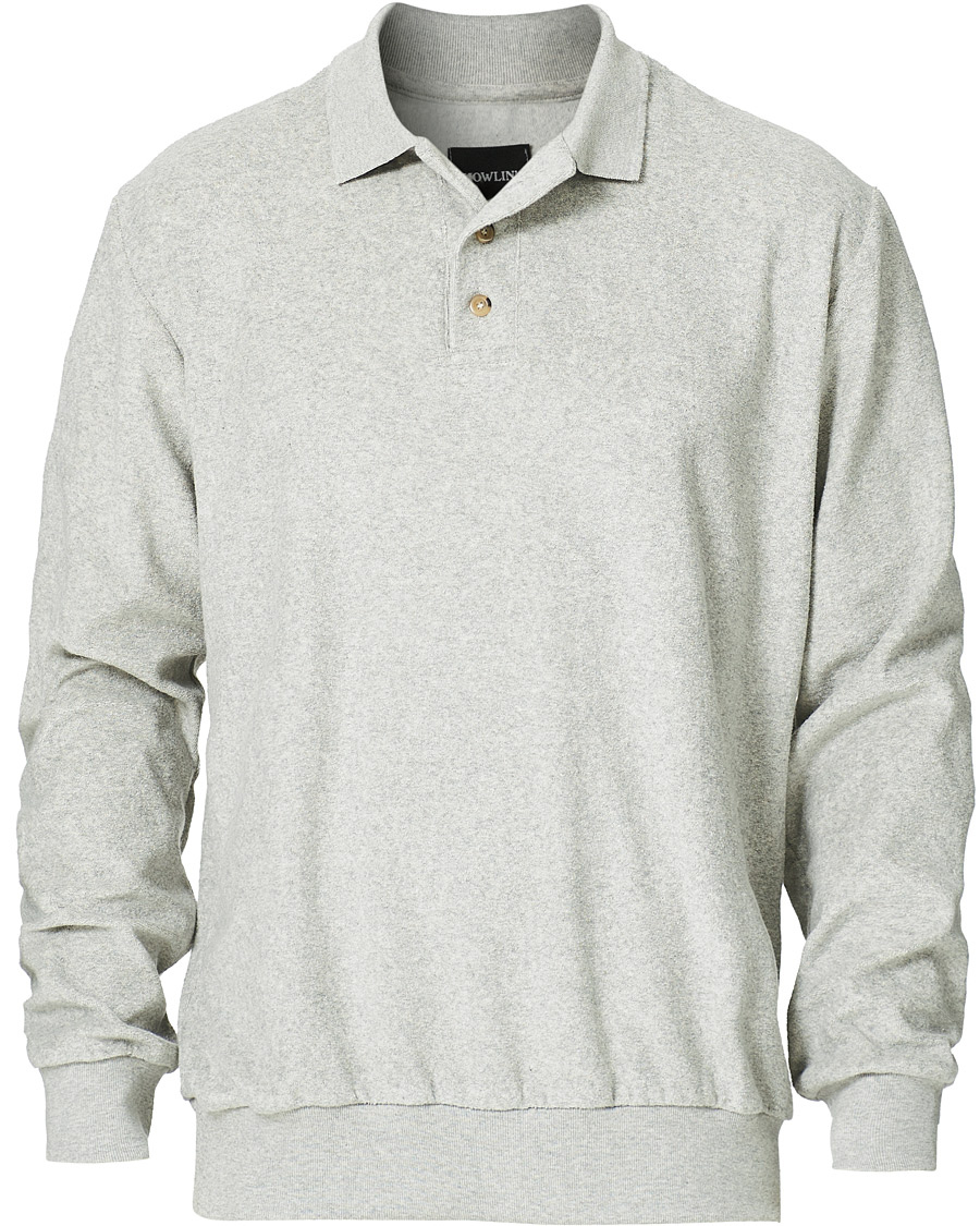 Herr | Tröjor | Howlin' | Long Sleeve Terry Polo Grey