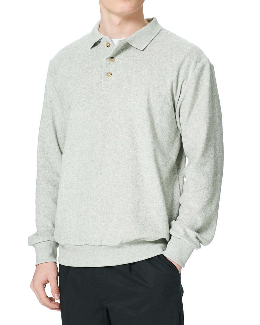Herr | Tröjor | Howlin' | Long Sleeve Terry Polo Grey