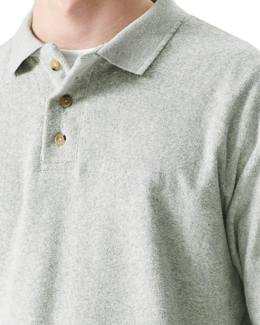 Herr | Tröjor | Howlin' | Long Sleeve Terry Polo Grey