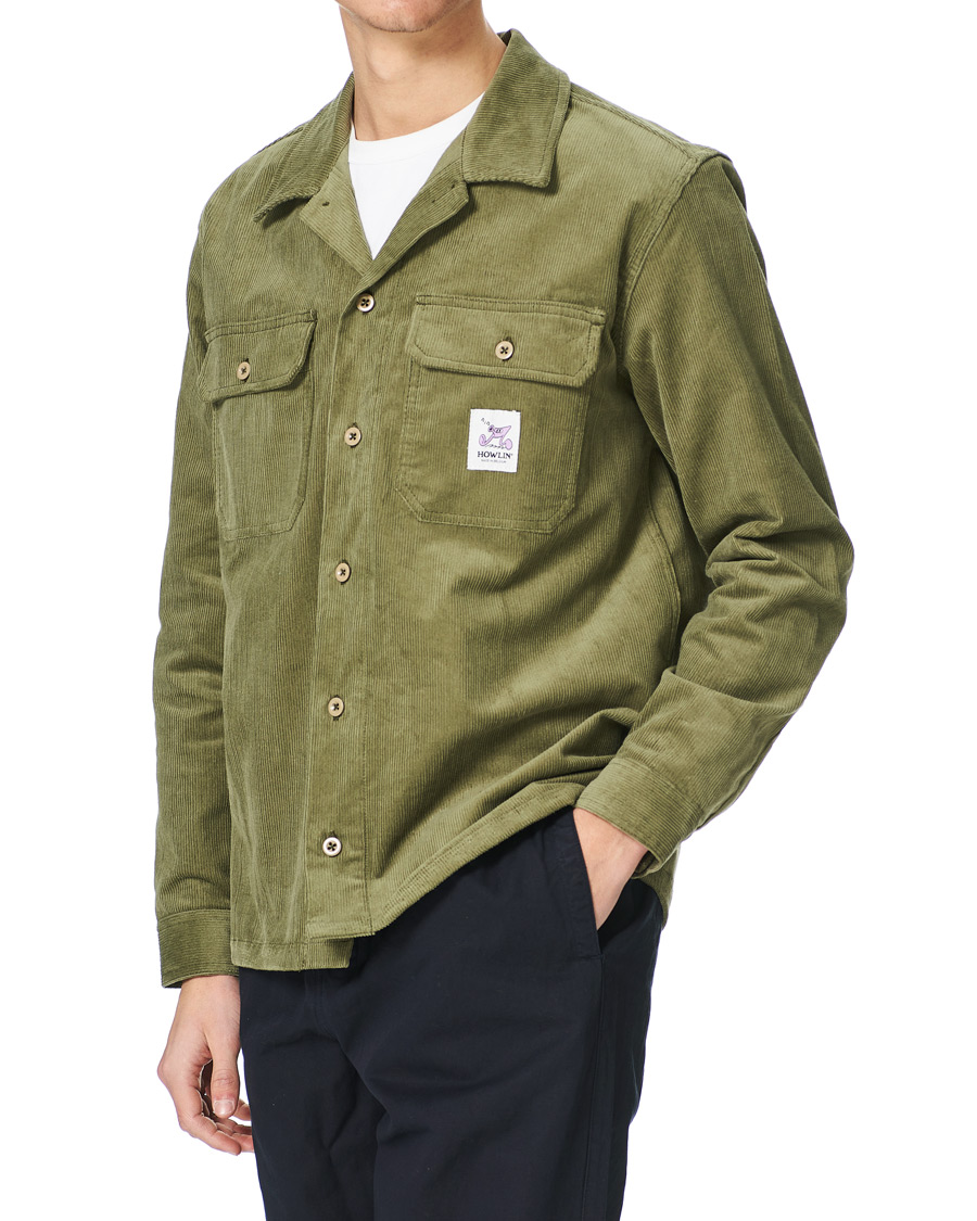 Herr | Skjortor | Howlin' | Summer Cord Pocket Overshirt Green