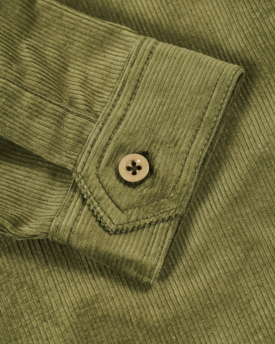 Herr | Skjortor | Howlin' | Summer Cord Pocket Overshirt Green