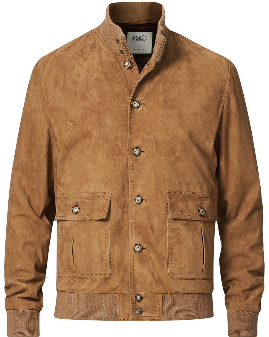 careofcarl.se | Valstarino Suede Jacket Light Brown