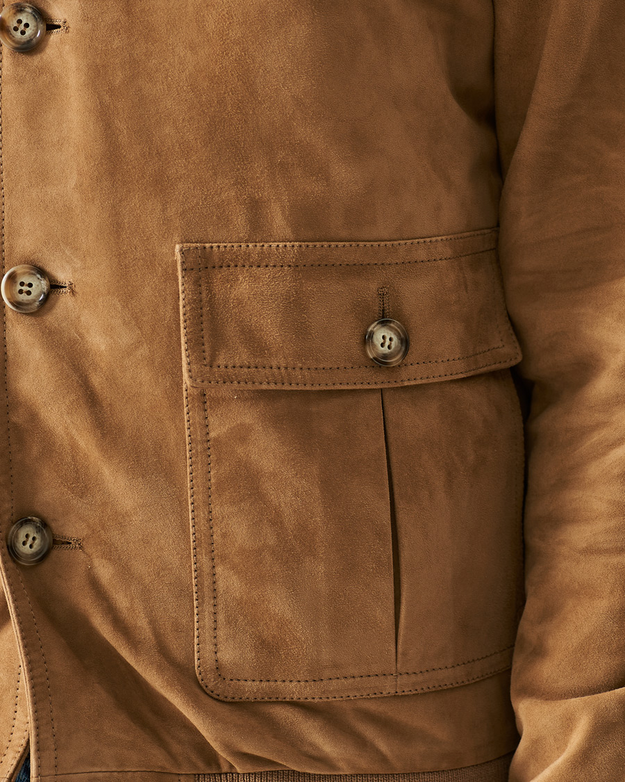 Herr | Jackor | Valstar | Valstarino Suede Jacket Light Brown