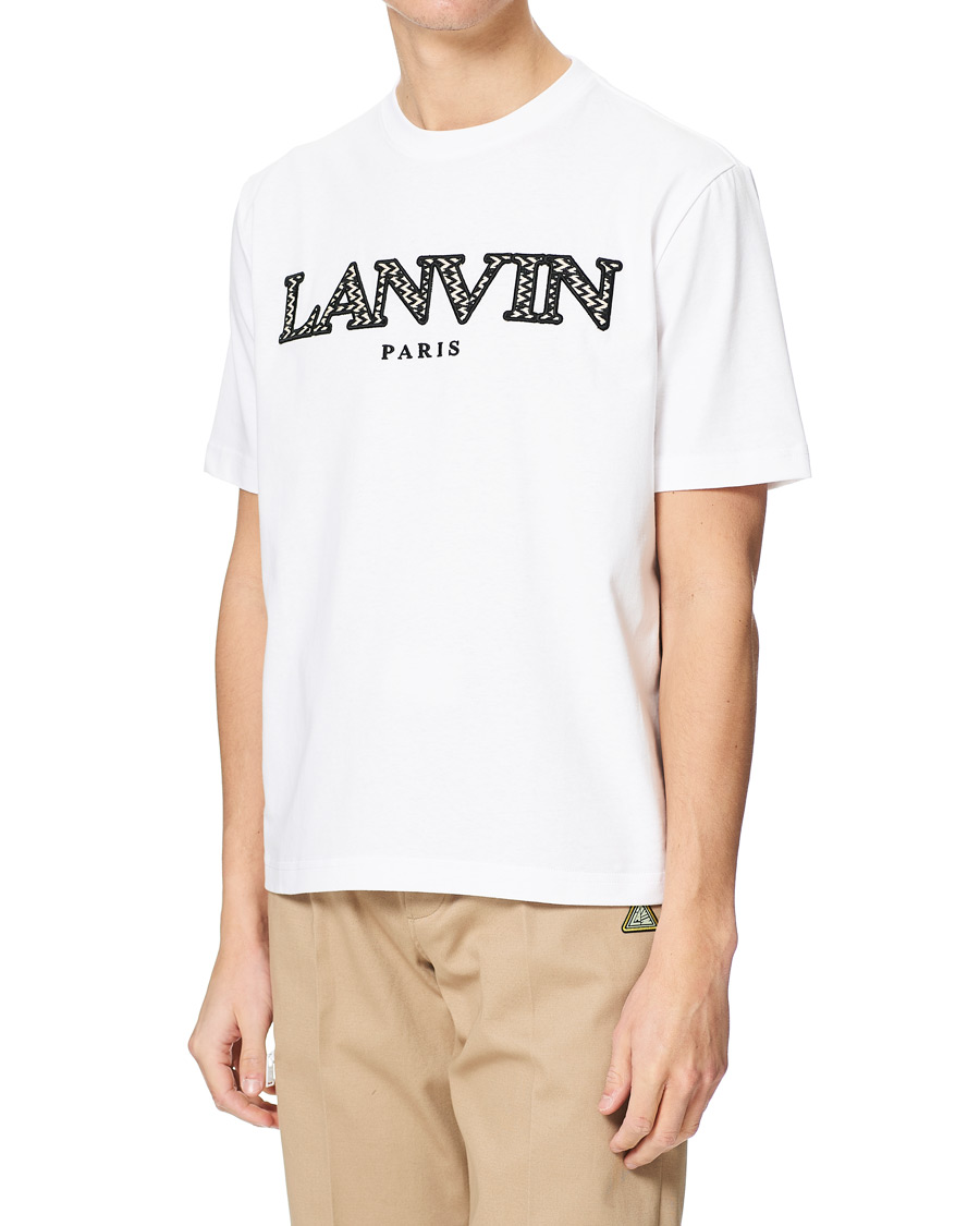 Herr | T-Shirts | Lanvin | Curb Logo T-Shirt Optic White