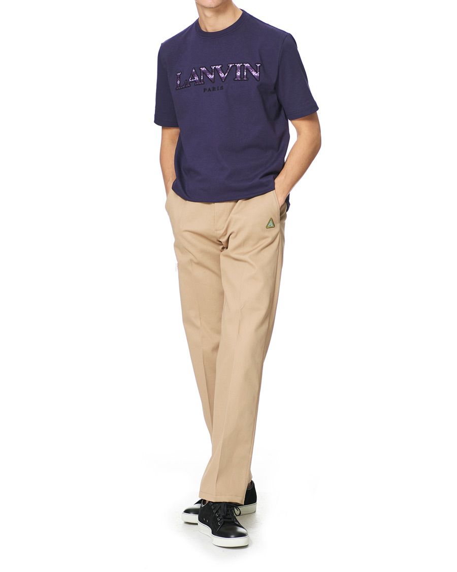 Herr | T-Shirts | Lanvin | Curb Logo T-Shirt Aged Purple