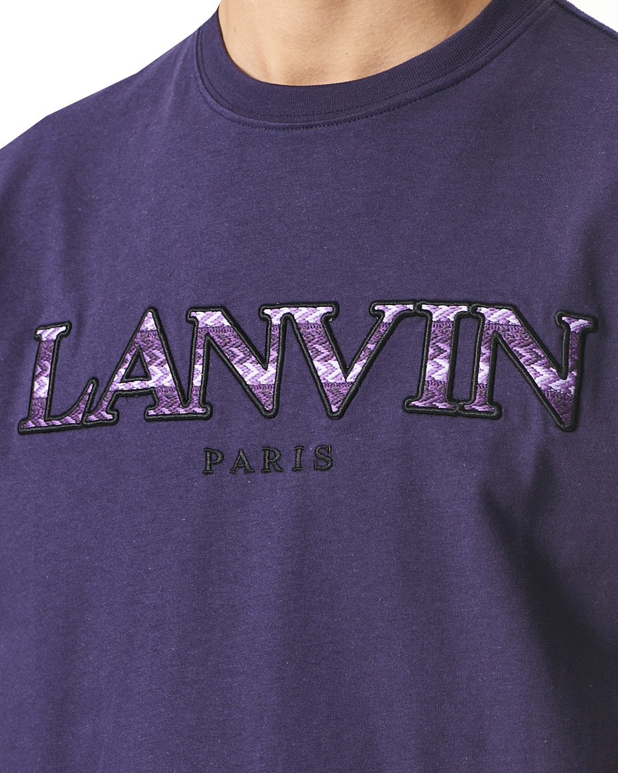 Herr | T-Shirts | Lanvin | Curb Logo T-Shirt Aged Purple