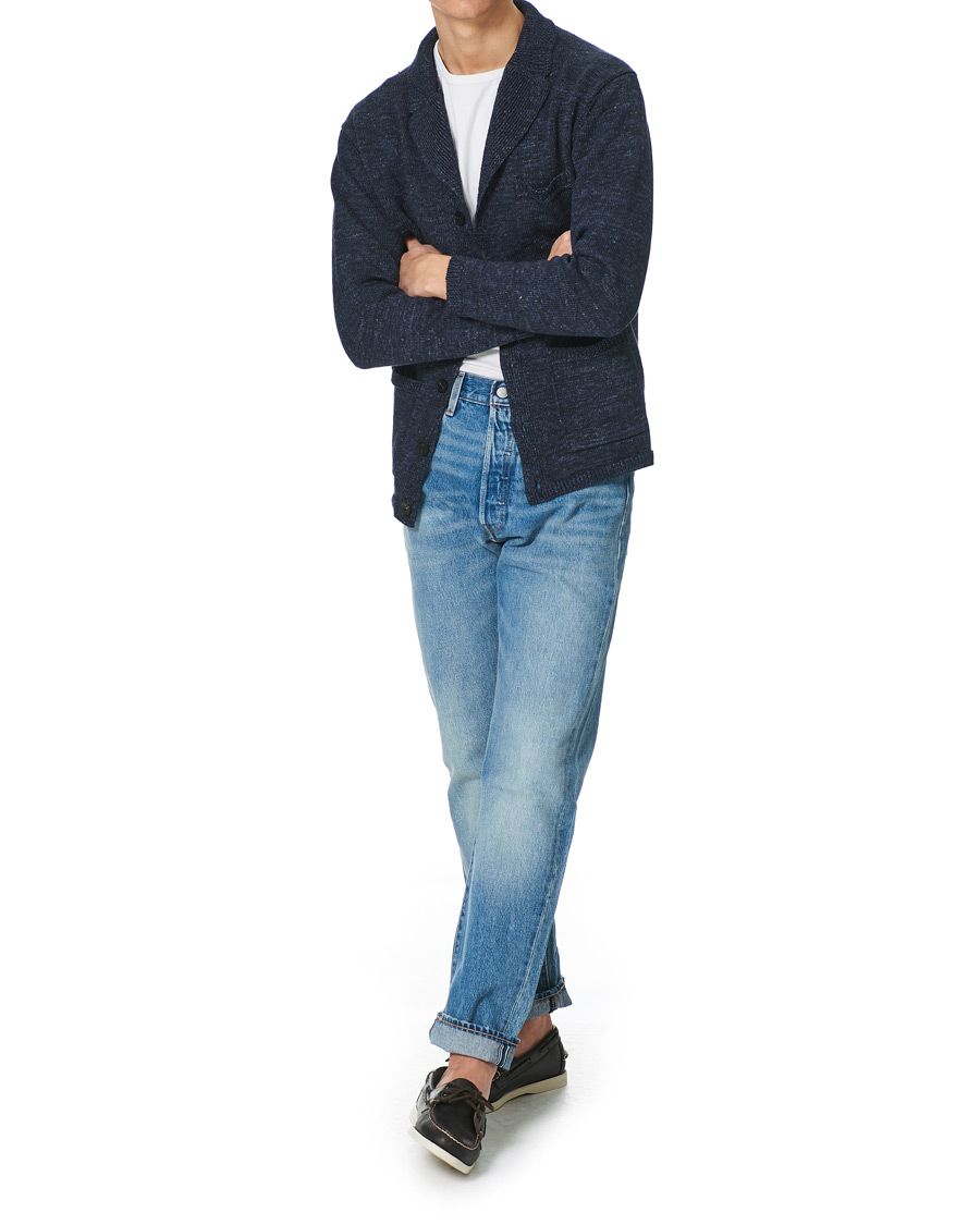 Herr | Tröjor | Inis Meáin | Washed Linen Pub Jacket Timor