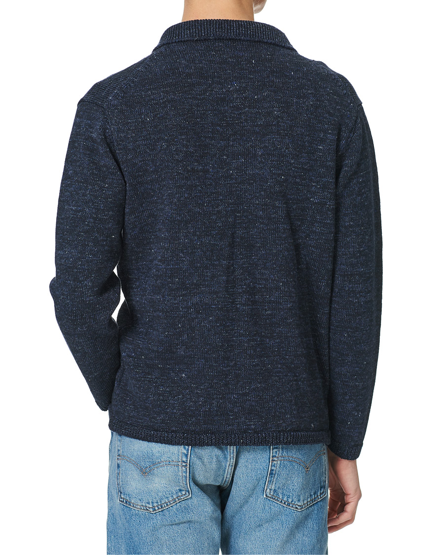 Herr | Tröjor | Inis Meáin | Washed Linen Pub Jacket Timor