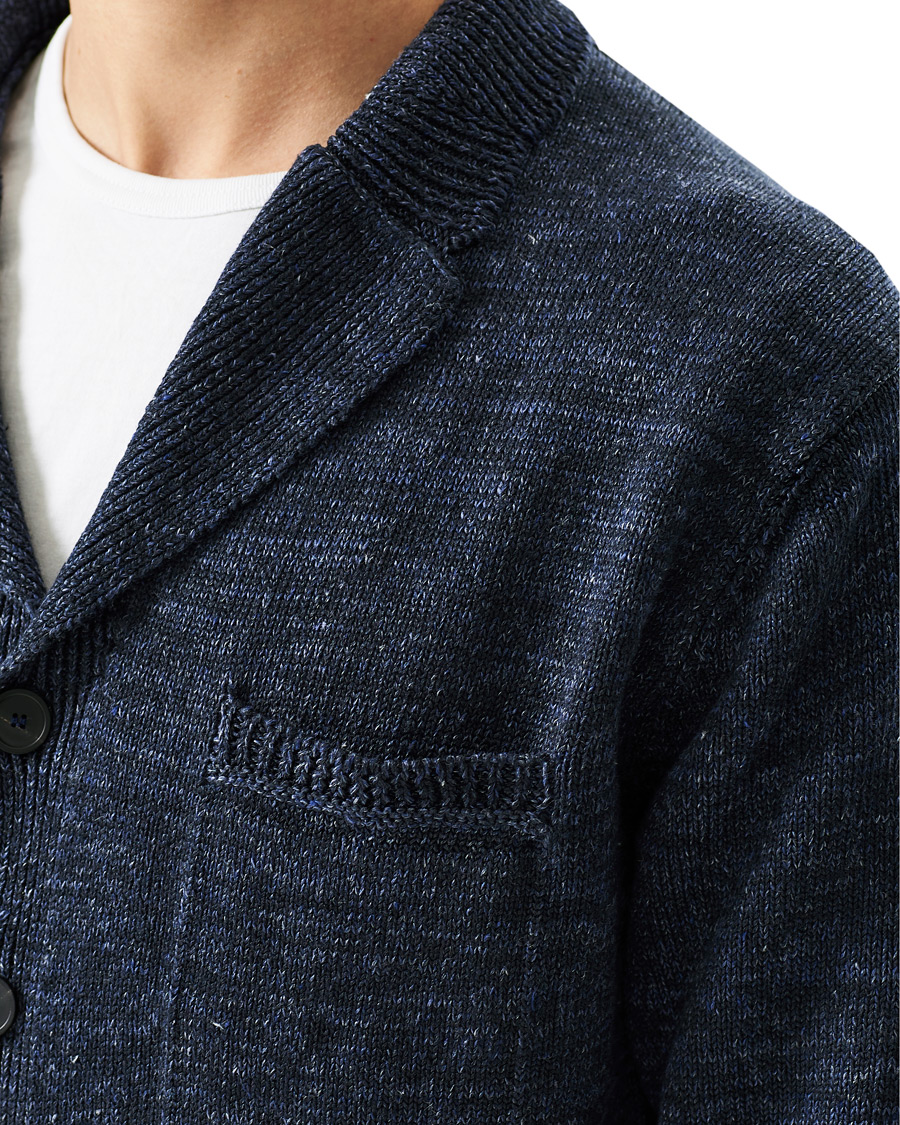 Herr | Tröjor | Inis Meáin | Washed Linen Pub Jacket Timor