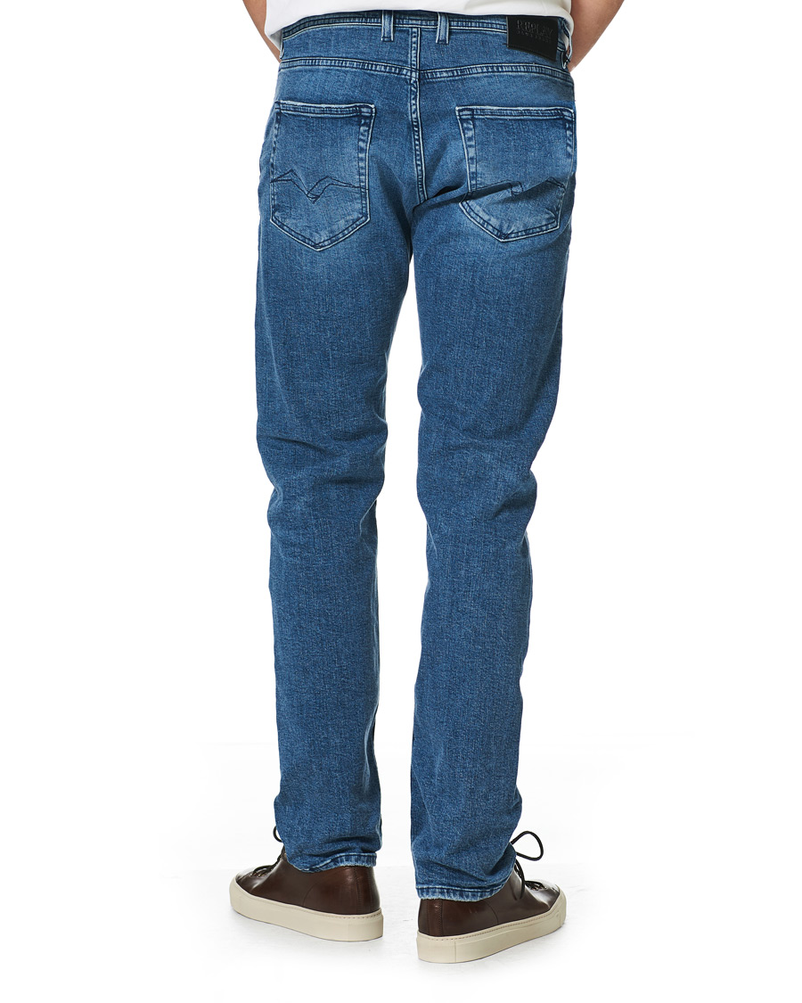 Herr | Jeans | Replay | Grover Straight Fit Clouds Jeans Medium Blue