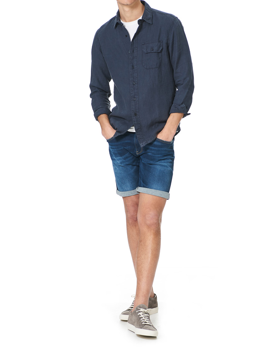 Herr | Shorts | Replay | Anbass Hyperflex Denim Shorts Dark Blue