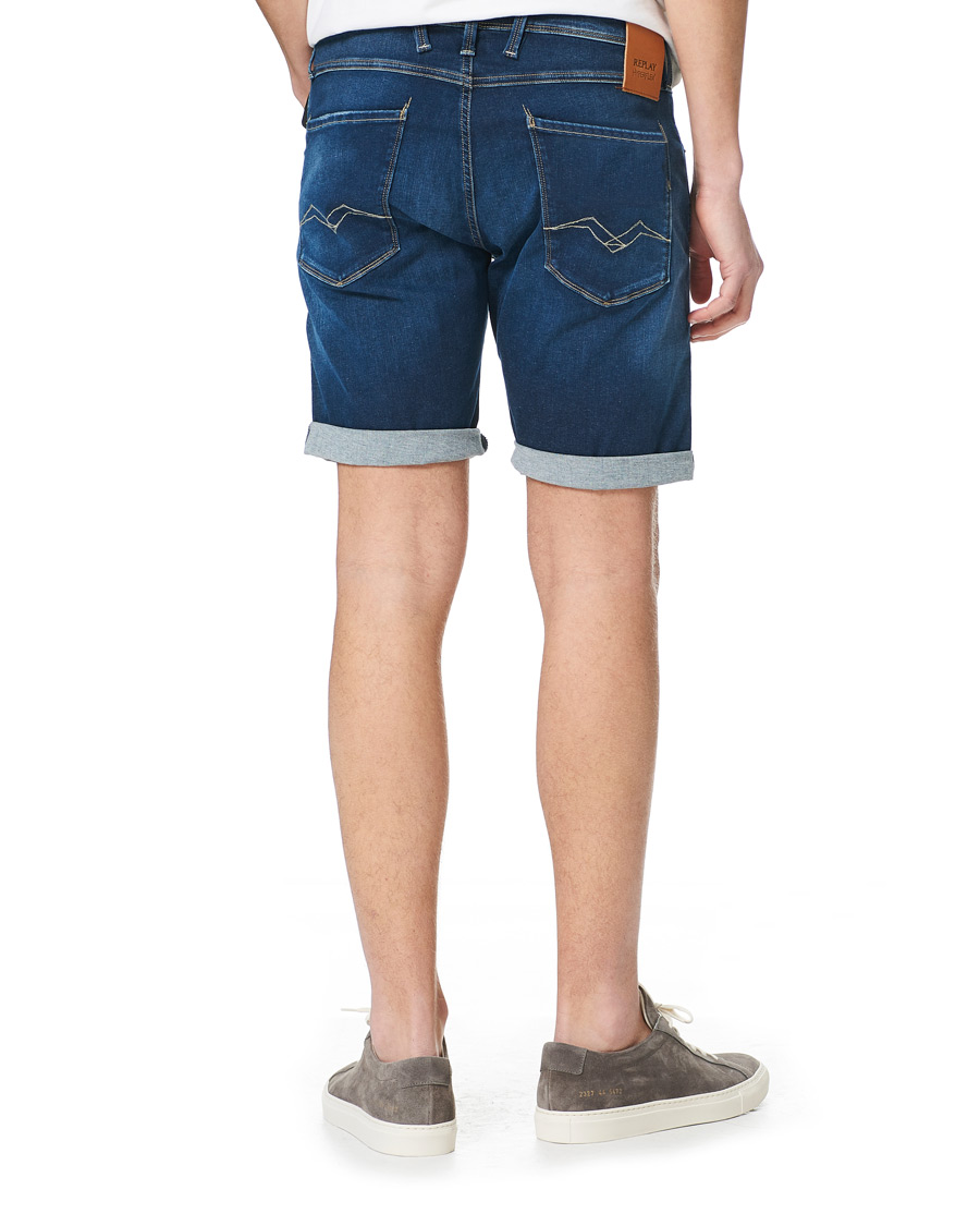 Herr | Shorts | Replay | Anbass Hyperflex Denim Shorts Dark Blue