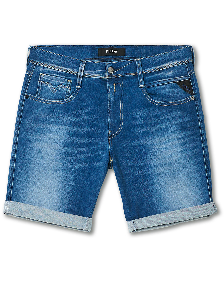 Herr | Shorts | Replay | Anbass Hyperflex Denim Shorts Medium Blue