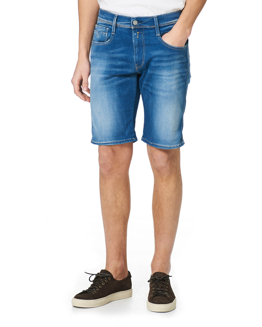 Herr | Shorts | Replay | Anbass Hyperflex Denim Shorts Medium Blue