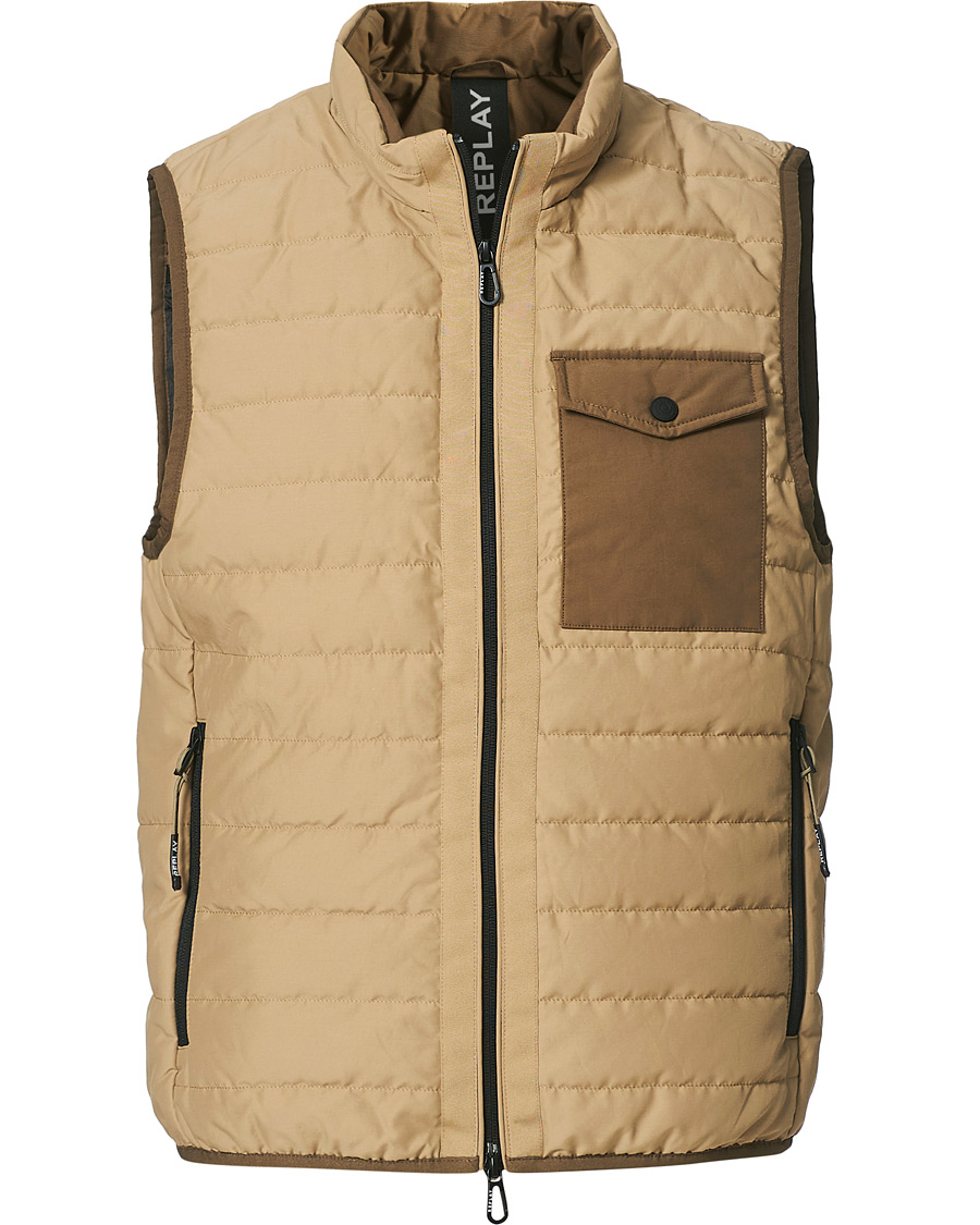 Herr | Jackor | Replay | Down Vest Khaki