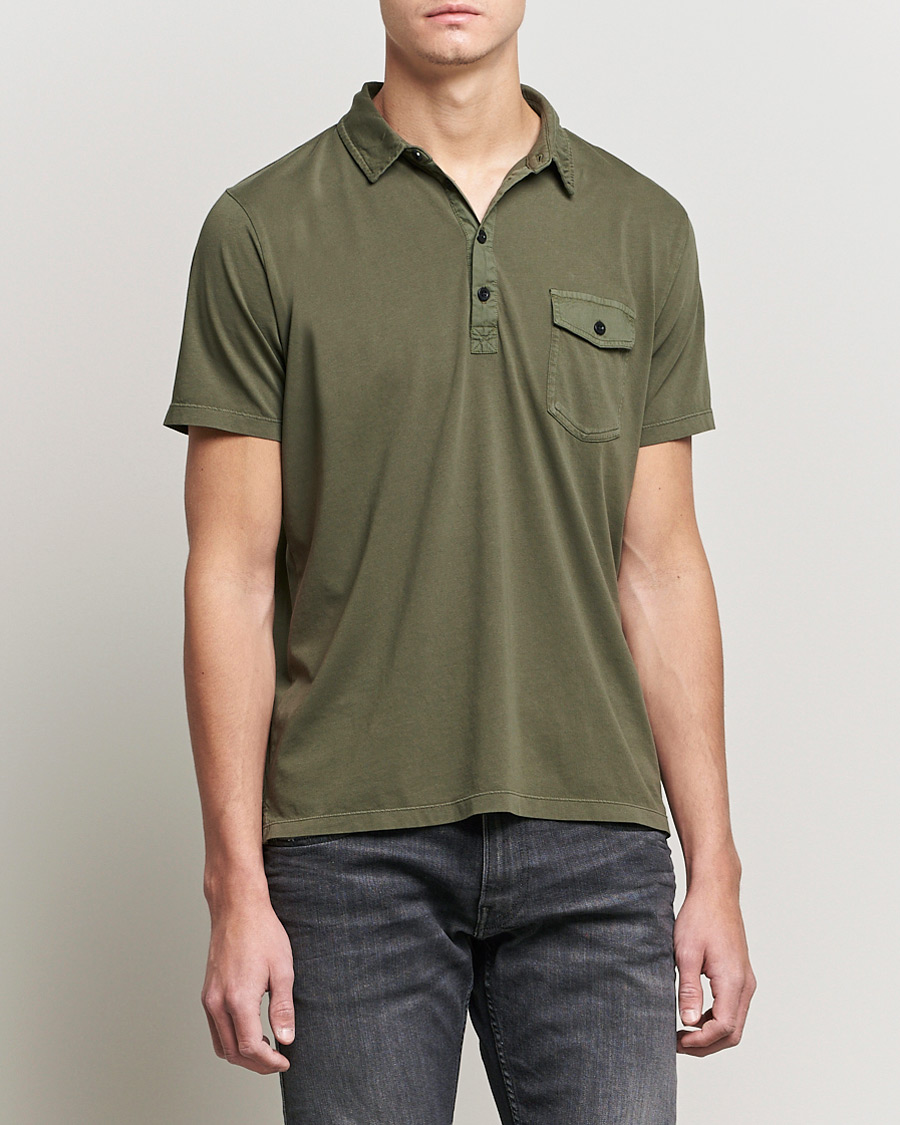 Herr | Pikéer | Replay | Organic Cotton Jersey Polo Army Green