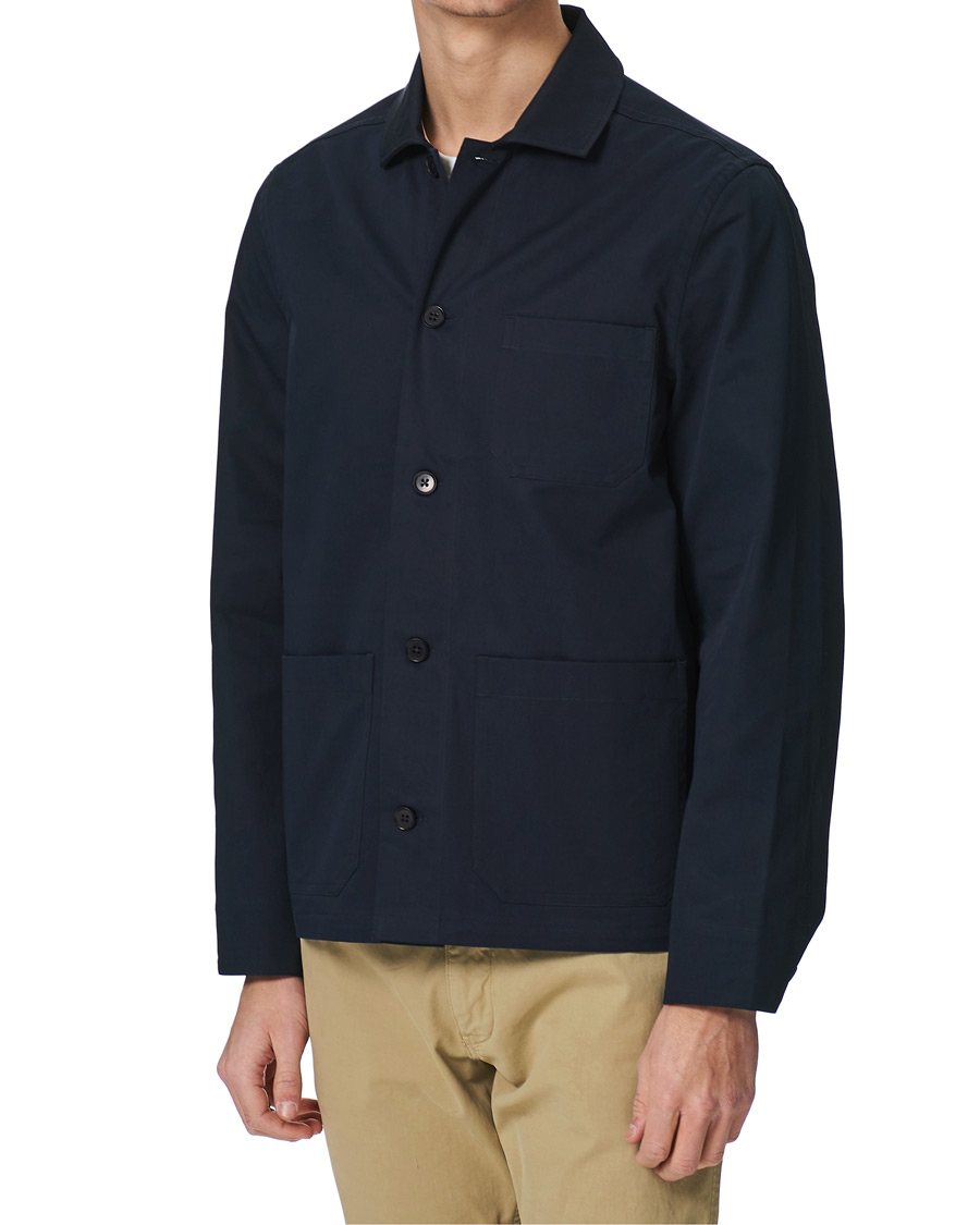 Herr | Skjortor | Filippa K | Louis Cotton Jacket Navy
