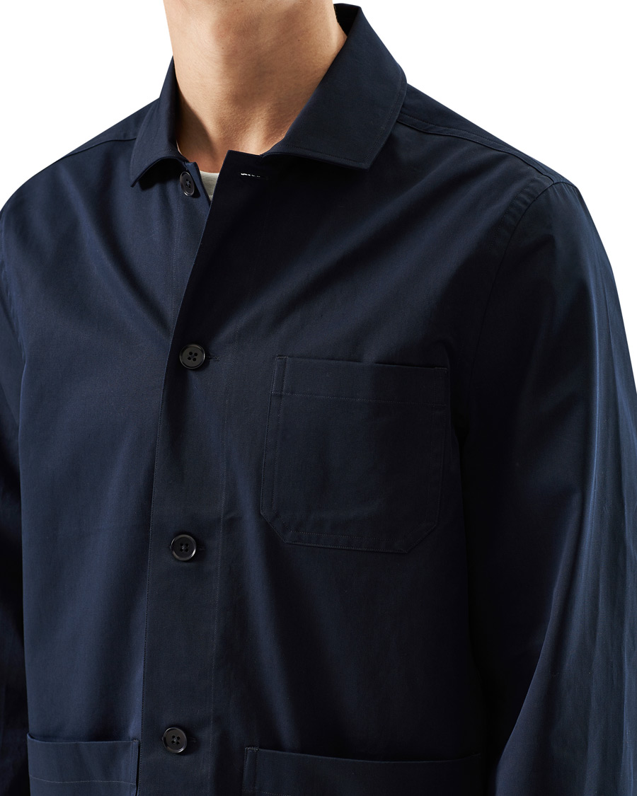 Herr | Skjortor | Filippa K | Louis Cotton Jacket Navy