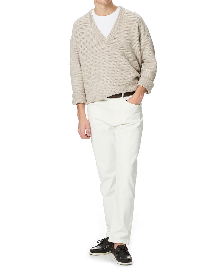Herr | Tröjor | Filippa K | Ash Sweater Beige Melange