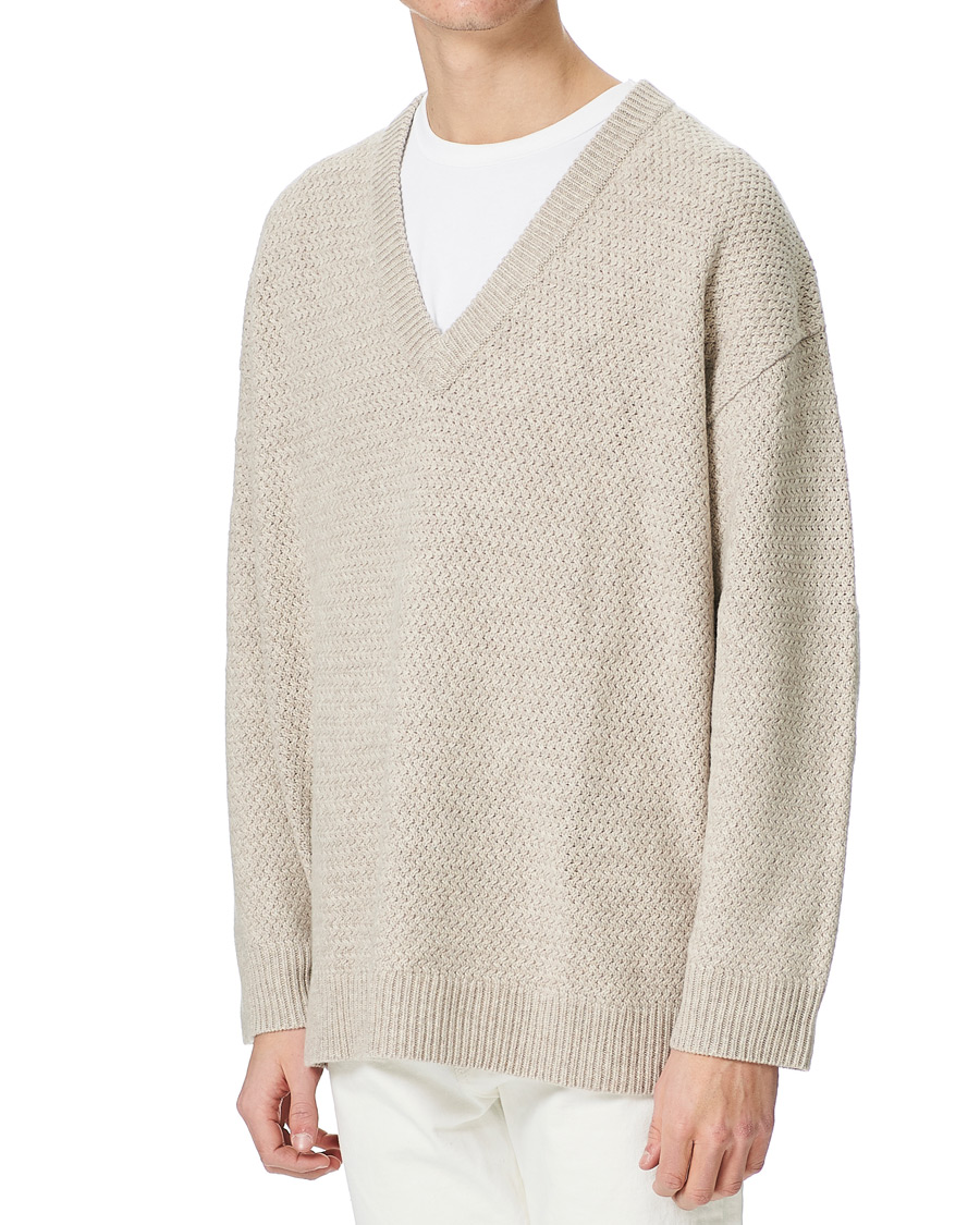 Herr | Tröjor | Filippa K | Ash Sweater Beige Melange