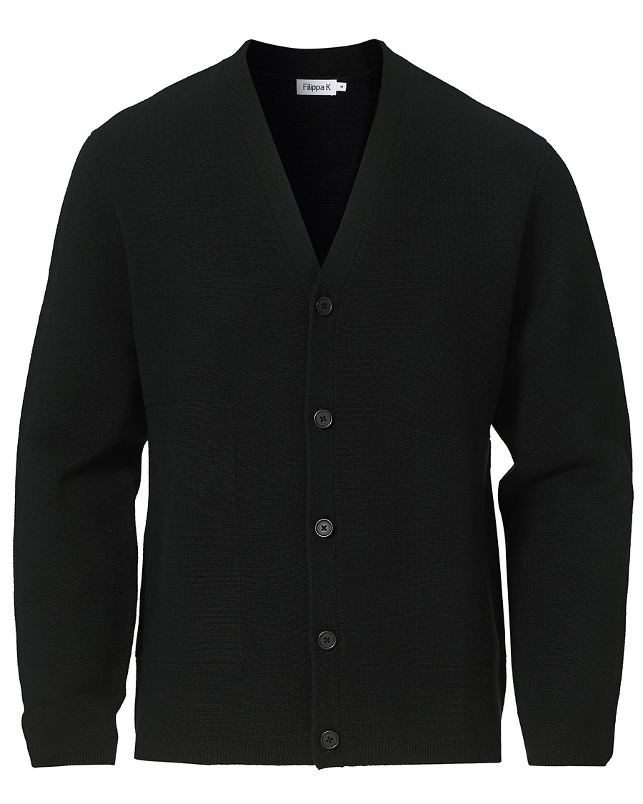 Herr | Tröjor | Filippa K | Aaron Cardigan Black