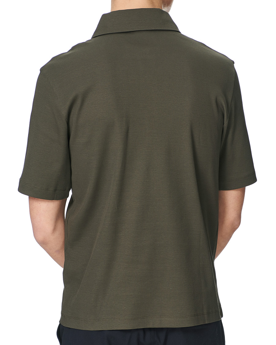 Herr | Pikéer | Filippa K | Rib Polo Tee Fadded Moss Green