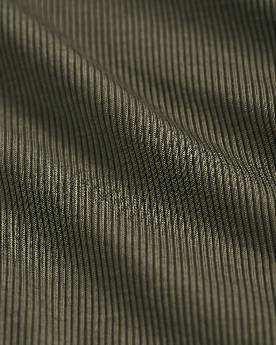 Herr | Pikéer | Filippa K | Rib Polo Tee Fadded Moss Green