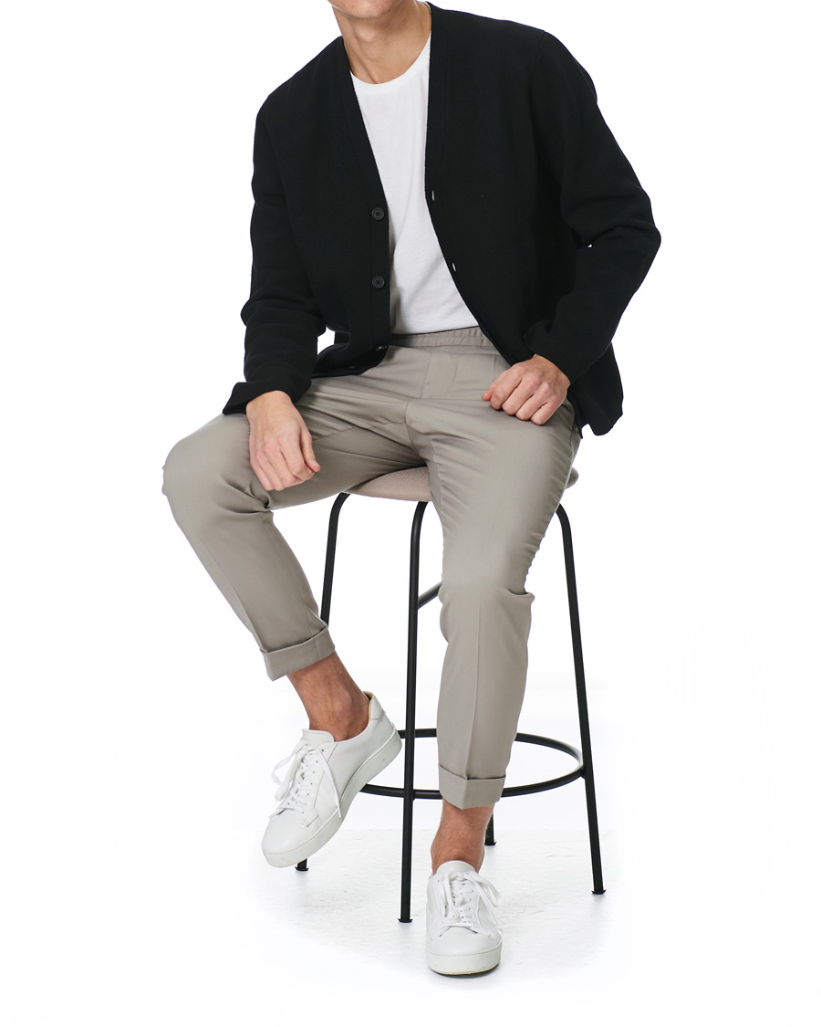 Herr | Byxor | Filippa K | Terry Cropped Trousers Light Taupe