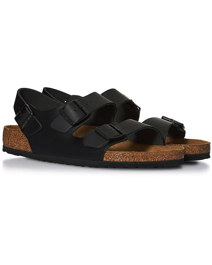 Herr | BIRKENSTOCK Milano Classic Footbed Black Leather | BIRKENSTOCK | Milano Classic Footbed Black Leather