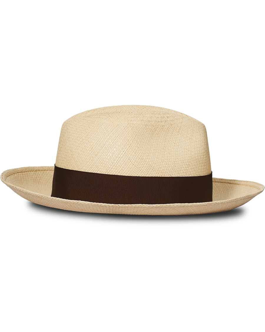 Herr | Borsalino Panama Quito With Large Brim Brown | Borsalino | Panama Quito With Large Brim Brown