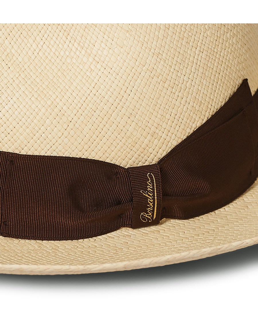 Herr | Borsalino Panama Quito With Large Brim Brown | Borsalino | Panama Quito With Large Brim Brown