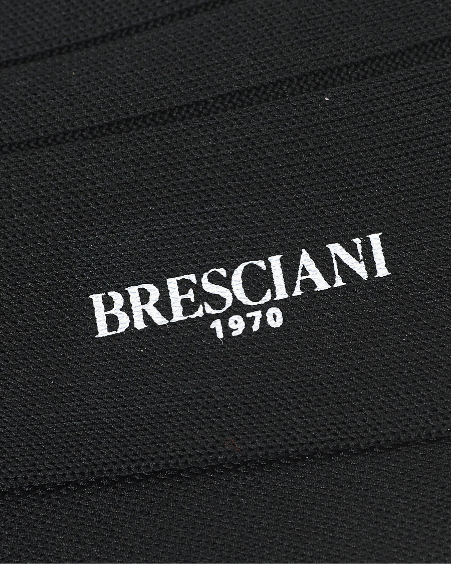 Herr | Underkläder | Bresciani | Wide Ribbed Cotton Socks Black