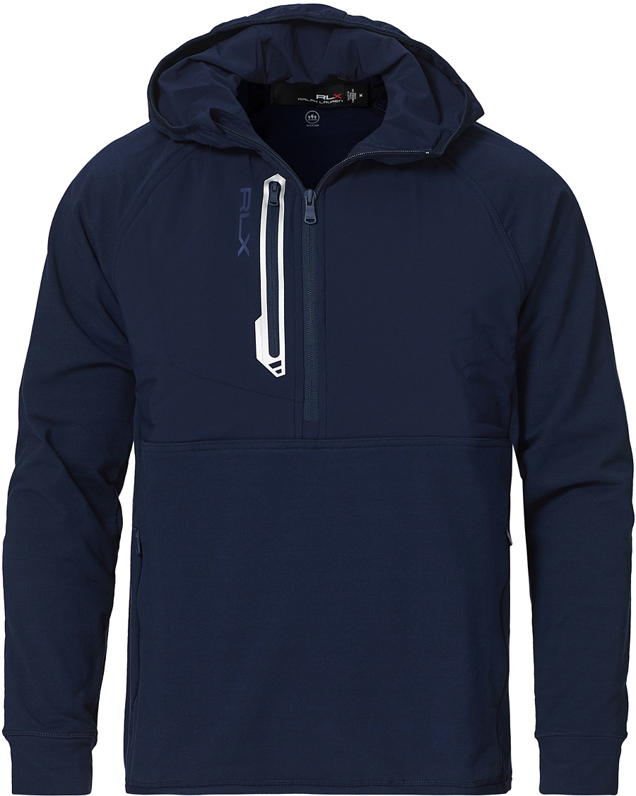 Herr | Tröjor | RLX Ralph Lauren | Tech Jersey Half Zip Hoodie French Navy