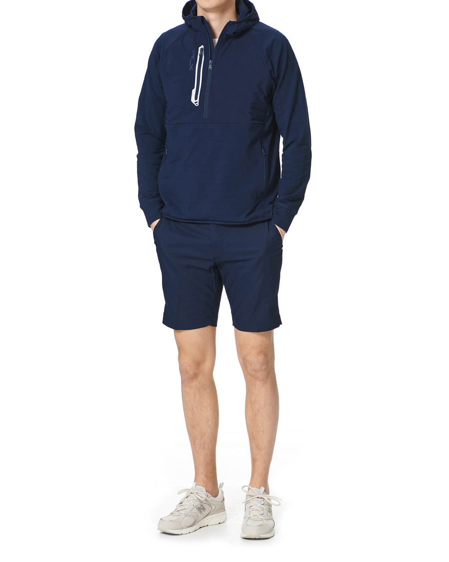 Herr | Tröjor | RLX Ralph Lauren | Tech Jersey Half Zip Hoodie French Navy