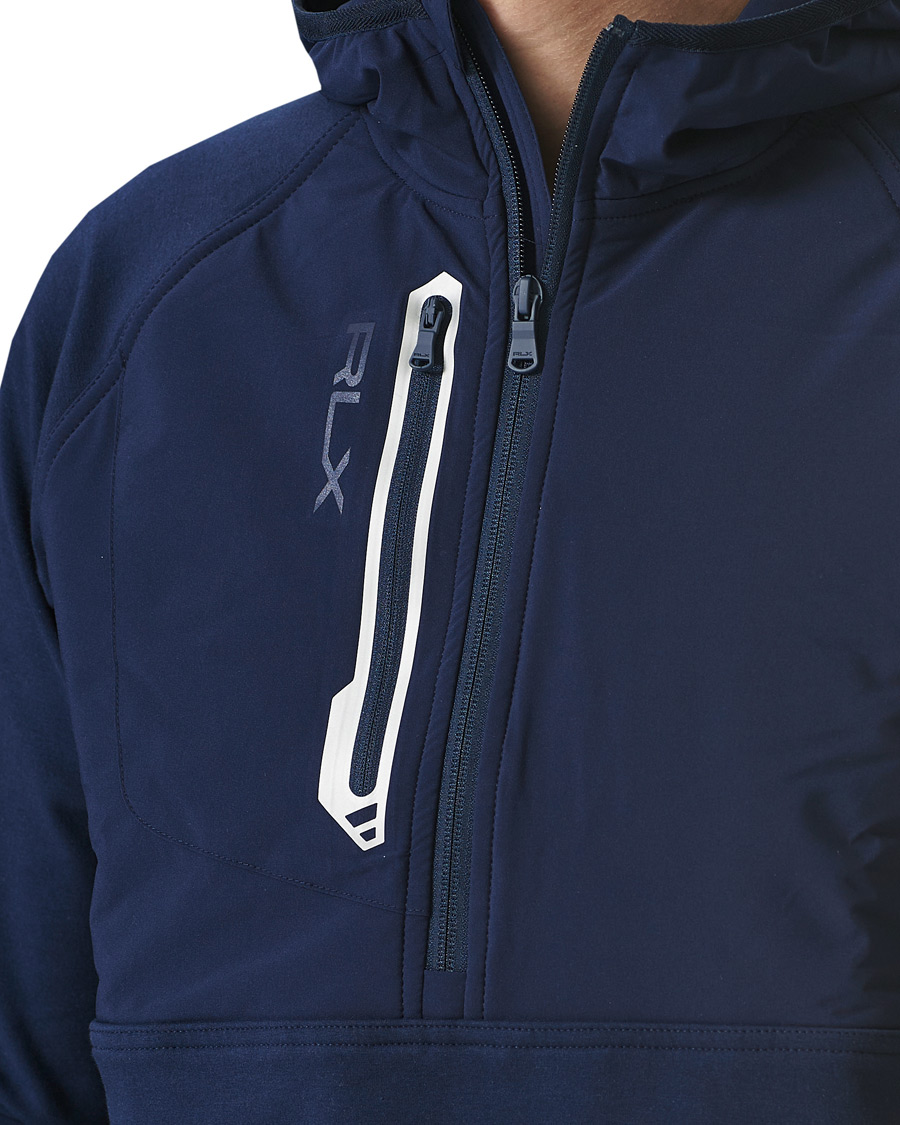 Herr | Tröjor | RLX Ralph Lauren | Tech Jersey Half Zip Hoodie French Navy
