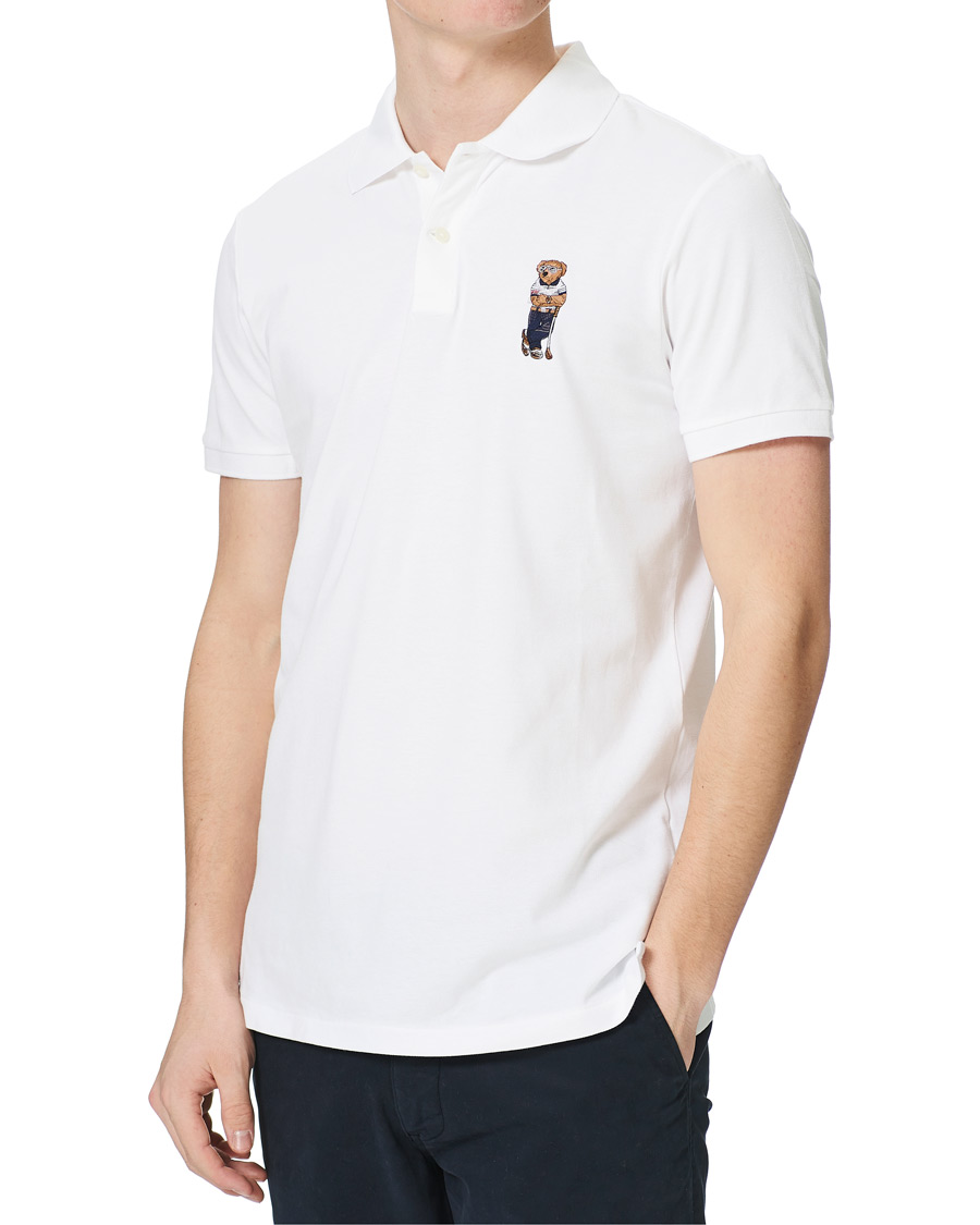 Herr | Pikéer | Polo Ralph Lauren Golf | Performance Golf Bear Polo White