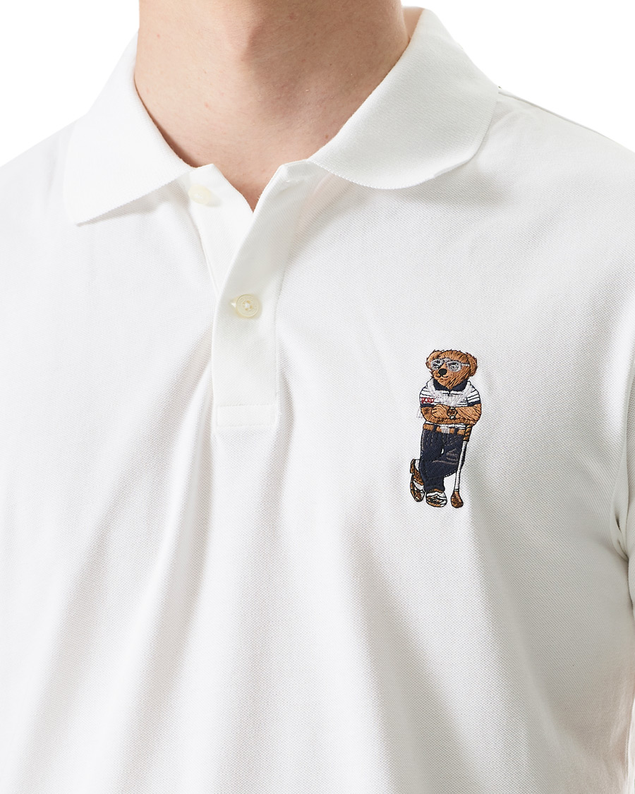 Herr | Pikéer | Polo Ralph Lauren Golf | Performance Golf Bear Polo White