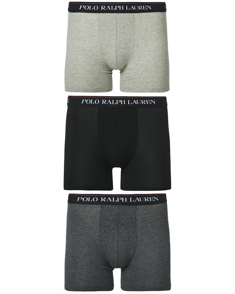 Herr | Kalsonger | Polo Ralph Lauren | 3-Pack Boxer Brief Light Grey/Grey/Dark Grey